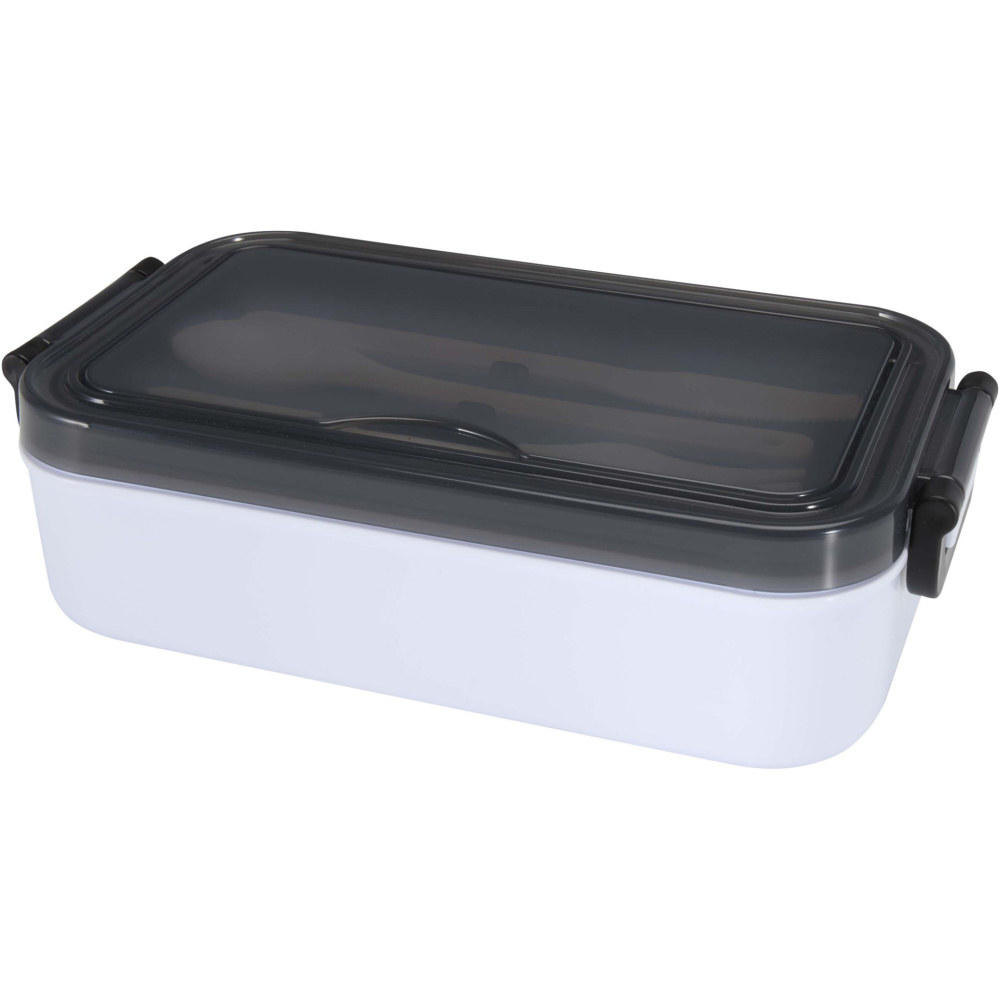 Logo trade promotional gifts picture of: Snappy lunch box and cutlery set